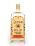 A bottle of Gordon’s Dry Gin 1l - early 1980s