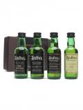 A bottle of Ardbeg Peat Pack / Set of 4 x 5cl Miniatures Islay Whisky