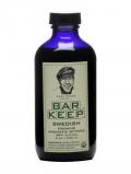 A bottle of Bar Keep Swedish Herb Bitters