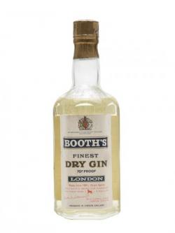 Booth's London Dry Gin / Bot.1960s / Half Bottle