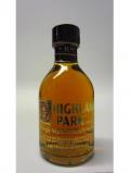 A bottle of Highland Park Single Malt Scotch Miniature 10cl 12 Year Old