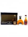 A bottle of Martell Miniature Set / VS, XO& VSOP / 2x3cl & 1x5cl