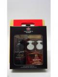 A bottle of Port Taylor S Port Cheeseboard Selection Gift Set