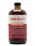 A bottle of Shrub& Co Blood Orange and Cardamom Shrub