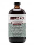 A bottle of Shrub& Co Cranberry with Douglas Fir