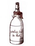A bottle of Wallace Single Malt Liqueur Hip Flask 10oz