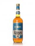 A bottle of Hansen Blue Rum - 1960's