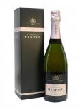 A bottle of Henriot Brut Rose Champagne