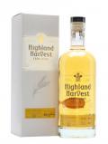 A bottle of Highland Harvest Organic Whisky / Sauternes Finish Single Whisky