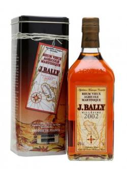 J Bally 2002 Millesime Agricole Rhum