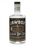 A bottle of Jawbox Classic Dry Gin