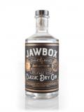 A bottle of Jawbox Gin