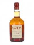 A bottle of JM Rhum Orange Shrubb Liqueur