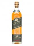 A bottle of Johnnie Walker 15 Year Old Green Label / Pure Malt Blended Whisky