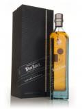 A bottle of Johnnie Walker Blue Label Limited Edition Gift Pack Designed by Alfred Dunhill