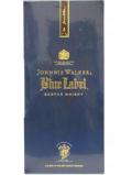 A bottle of Johnnie Walker Blue Label