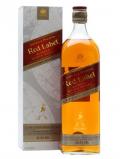 A bottle of Johnnie Walker Red Label Export Blend / Litre Blended Scotch Whisky