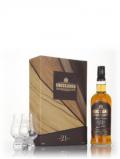 A bottle of Knockando 21 Year Old 1994 Master Reserve Gift Set with 2x Glasses