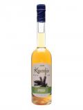 A bottle of Krucefix Spruce Liqueur