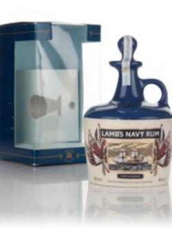 Lamb's Navy Rum 'HMS Warrior' Ceramic Decanter - 1980s