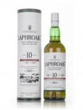 A bottle of Laphroaig 10 Year Old Cask Strength - Batch 008 Mar 16