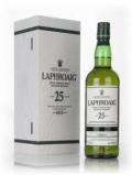 A bottle of Laphroaig 25 Year Old