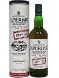 A bottle of Laphroaig Cask Strength Batch 004 2002 10 Year Old