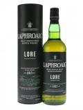 A bottle of Laphroaig Lore Islay Single Malt Scotch Whisky