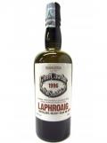 A bottle of Laphroaig Samaroli Glen Cawdor 1996 14 Year Old