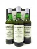 A bottle of Laphroaig The Laphroaig Collection 3 X 330ml Box Set