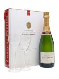 A bottle of Laurent-Perrier Brut Champagne / 2 Glasses Gift Set