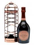 A bottle of Laurent-Perrier Rose  Champagne Ribbon Cage Gift Pack
