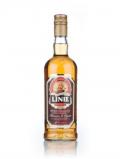 A bottle of Linie Aquavit Double Cask