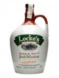 A bottle of Locke's 8 Year Old Single Malt Crock Single Malt Irish Whiskey