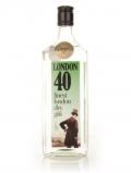 A bottle of London 40 Gin