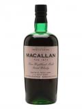 A bottle of Macallan 1874 Replica Speyside Single Malt Scotch Whisky