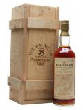 A bottle of Macallan 1957 / 25 Year Old Speyside Single Malt Scotch Whisky