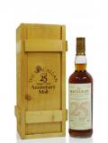 A bottle of Macallan Anniversary Malt 1968 25 Year Old