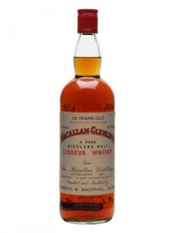 Macallan-Glenlivet 33 Year Old / Bot.1960s Speyside Whisky