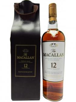 Macallan Sherry Oak With Leatherette Case 12 Year Old