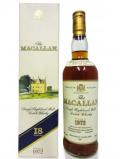 A bottle of Macallan Single Highland Malt 1972 18 Year Old