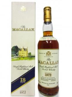 Macallan Single Highland Malt 1972 18 Year Old