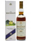 A bottle of Macallan Single Highland Malt 1973 18 Year Old