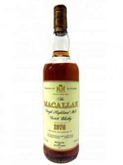 Macallan Single Highland Malt 1976 18 Year Old 3307