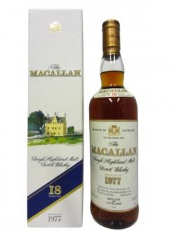 Macallan Single Highland Malt 1977 18 Year Old