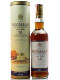 A bottle of Macallan Single Highland Malt 1985 18 Year Old