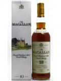 A bottle of Macallan Single Highland Malt Old Style 10 Year Old