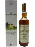 A bottle of Macallan Single Highland Malt Scotch 12 Year Old