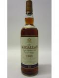 A bottle of Macallan Single Highland Malt Scotch 1982 18 Year Old 4655