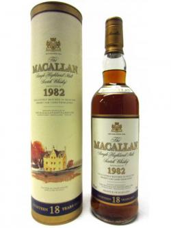 Macallan Single Highland Malt Scotch 1982 18 Year Old